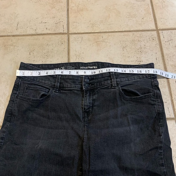Denver Hayes "Chloe" Curvy Fit wide leg Jeans - Size 14x32 - Black Wash - Picture 4 of 6